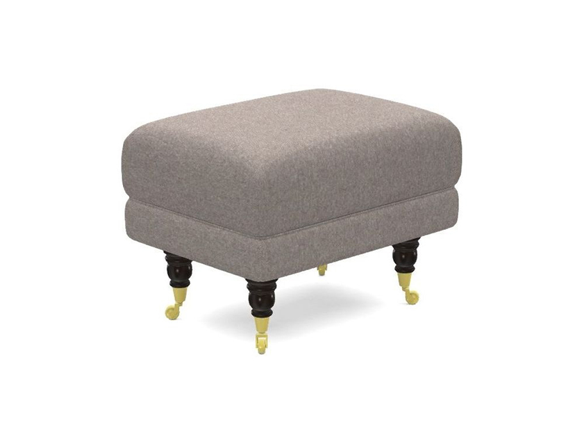 Alwinton Extra Small Footstool in Two Tone Plain Biscuit